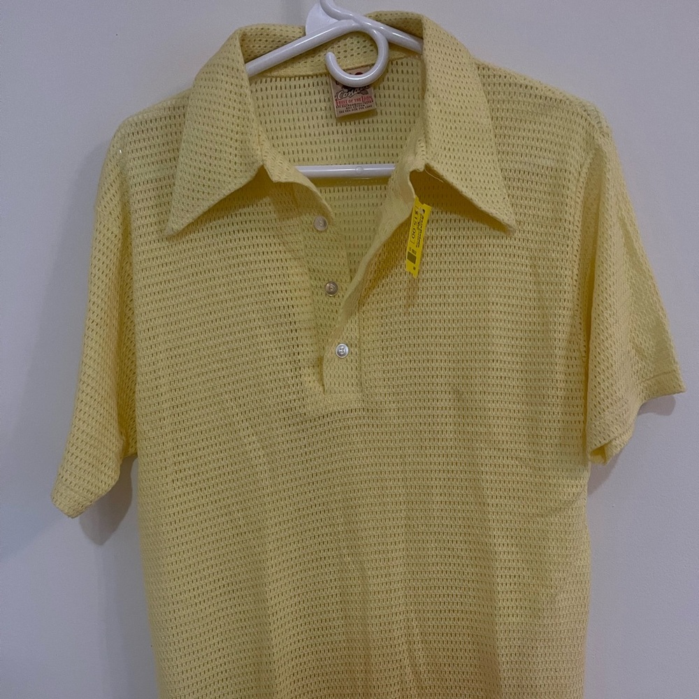 Vintage Mesh Collard Shirt